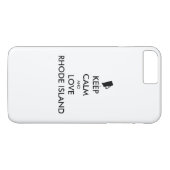 Anpassbare BEHALTEN CALM und LIEBE RHODE ISLAND Case-Mate iPhone Hülle (Rückseite (Horizontal))
