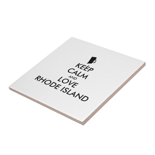 Anpassbare BEHALTEN CALM und LIEBE RHODE ISLAND Fliese (Seite)