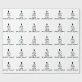 Anpassbare BEHALTEN CALM und LIEBE RHODE ISLAND Geschenkpapier (Flach)