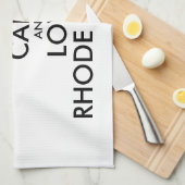 Anpassbare BEHALTEN CALM und LIEBE RHODE ISLAND Handtuch (Viertel Falte)