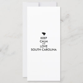 Anpassbare BEHALTEN CALM und LIEBE SÜDKAROLINA