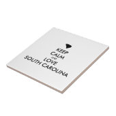 Anpassbare BEHALTEN CALM und LIEBE SÜDKAROLINA Fliese (Seite)