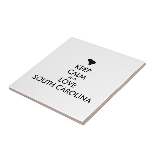 Anpassbare BEHALTEN CALM und LIEBE SÜDKAROLINA Fliese (Seite)