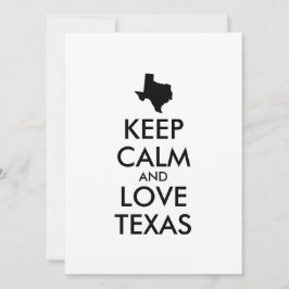 Anpassbare BEHALTEN CALM- und LIEBE-TEXAS