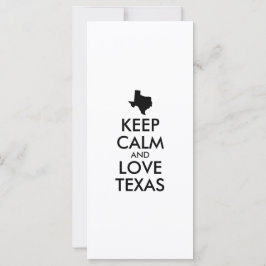 Anpassbare BEHALTEN CALM- und LIEBE-TEXAS