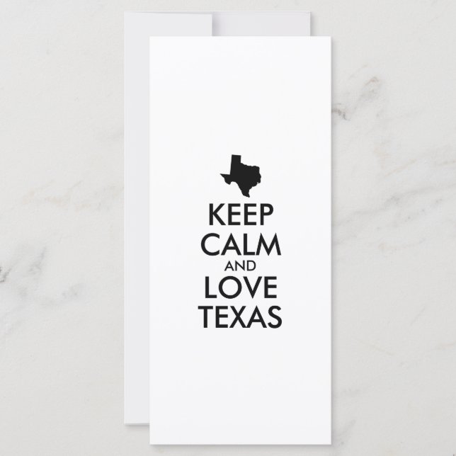 Anpassbare BEHALTEN CALM- und LIEBE-TEXAS (Vorderseite)