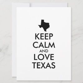 Anpassbare BEHALTEN CALM- und LIEBE-TEXAS