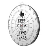 Anpassbare BEHALTEN CALM- und LIEBE-TEXAS Dartscheibe (Vorderseite rechts)