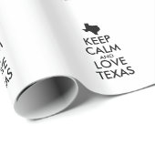 Anpassbare BEHALTEN CALM- und LIEBE-TEXAS Geschenkpapier (Rolleneckpunkt)