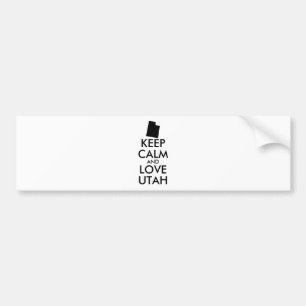 Anpassbare BEHALTEN CALM- und LIEBE-UTAH Autoaufkleber