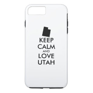 Anpassbare BEHALTEN CALM- und LIEBE-UTAH Case-Mate iPhone Hülle