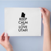 Anpassbare BEHALTEN CALM- und LIEBE-UTAH Flyer (Hand)