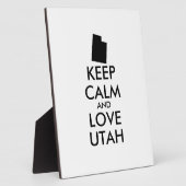 Anpassbare BEHALTEN CALM- und LIEBE-UTAH Fotoplatte (Seite)