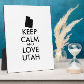 Anpassbare BEHALTEN CALM- und LIEBE-UTAH Fotoplatte (Seite)