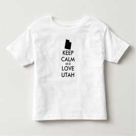 Anpassbare BEHALTEN CALM- und LIEBE-UTAH Kleinkind T-shirt