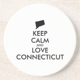 Anpassbare BEHALTEN CALM- und LIEBE-VERBINDUNG Getränkeuntersetzer