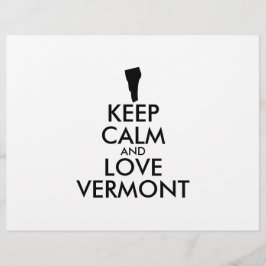 Anpassbare BEHALTEN CALM- und LIEBE-VERMONT Flyer