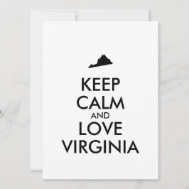 Anpassbare BEHALTEN CALM- und LIEBE-VIRGINIA