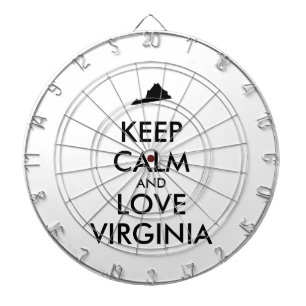 Anpassbare BEHALTEN CALM- und LIEBE-VIRGINIA Dartscheibe