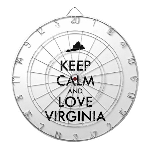 Anpassbare BEHALTEN CALM- und LIEBE-VIRGINIA Dartscheibe (vorne)