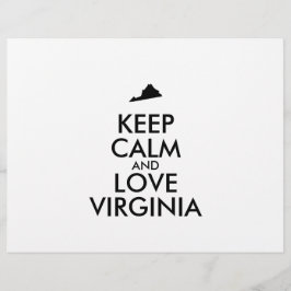 Anpassbare BEHALTEN CALM- und LIEBE-VIRGINIA Flyer