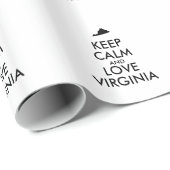 Anpassbare BEHALTEN CALM- und LIEBE-VIRGINIA Geschenkpapier (Rolleneckpunkt)