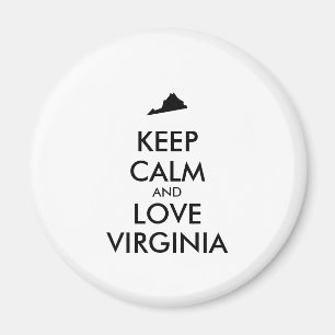 Anpassbare BEHALTEN CALM- und LIEBE-VIRGINIA Magnet