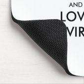Anpassbare BEHALTEN CALM und LIEBE WESTVIRGINIEN Mousepad (Ecke)