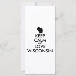 Anpassbare BEHALTEN CALM und LIEBE WISCONSIN