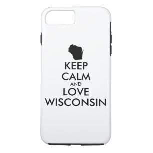 Anpassbare BEHALTEN CALM und LIEBE WISCONSIN Case-Mate iPhone Hülle