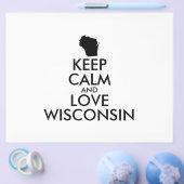 Anpassbare BEHALTEN CALM und LIEBE WISCONSIN Flyer (Einzeln)