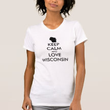 Anpassbare BEHALTEN CALM und LIEBE WISCONSIN