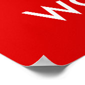 Anpassbare Behalten Ruhe und Textposter Poster (Ecke)