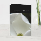 Anpassbare Beileid-Karte. Karte (Rückseite)