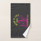 Anpassbare "Bend It Like 2025" Yoga Katze Badhandtuch Set (Handtuch)