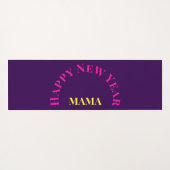 Anpassbare "Bend It Like 2025" Yoga Katze Yogamatte (Rückseite (Horizontal))