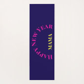 Anpassbare "Bend It Like 2025" Yoga Katze Yogamatte (Rückseite)