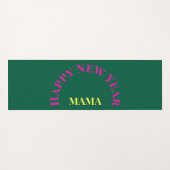 Anpassbare "Bend It Like 2025" Yoga Katze Yogamatte (Rückseite (Horizontal))