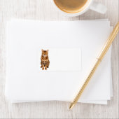 Anpassbare Bengalische Kätzchenadressen-Bezeichnun Adressaufkleber (Insitu)