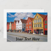 Anpassbare Bergen-, Norwegen- und Norwegen-Karte (Vorne/Hinten)