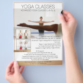 Anpassbare berufliche Yoga-Flyer Flyer (Hand)