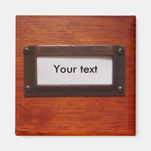 Anpassbare Beschriftung des Dateikabels Magnet (Vorne)