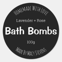 Anpassbare Beschriftung für Bath-Bomben