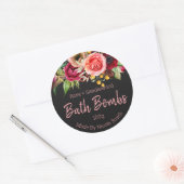 Anpassbare Beschriftung für handgefertigte Bath-Bo Runder Aufkleber (Umschlag)