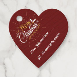 Anpassbare Beschriftung für Weihnachtsgeschenke Geschenkanhänger