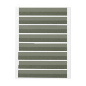 Anpassbare Beschriftung - Moss Green Horizon Strip Rundum-Adressaufkleber (Bogen)