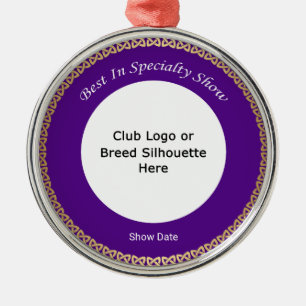 Anpassbare Best In Specialty Show Ornament Aus Metall