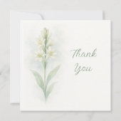 Anpassbare Bestattungskarte Dankeskarte (Rückseite)