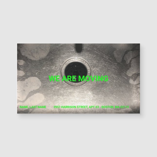 Anpassbare Bewegung, Name, Anschrift, Foto Magnetkarte (Vorderseite)