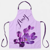 Anpassbare Bezeichnung Amy hübsch lila Crocus flor